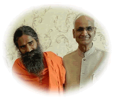 Darshan Sohal with Swami Ram Dev